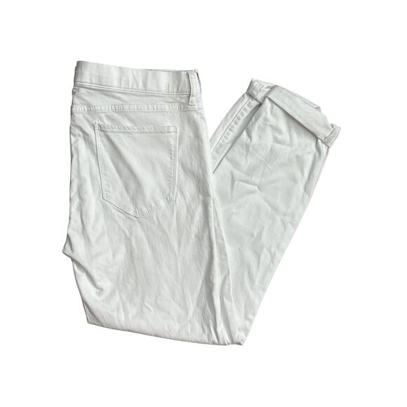 Cello Mid Rise Pull On Double Rolled Cuff Crop Skinny Pants White Size XL - Picture 9 of 11